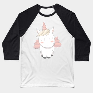 Cute Unicorn Pink Baseball T-Shirt